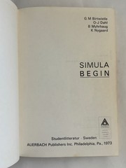 Vintage 1973 SIMULA BEGIN Programming Book Early Object-Oriented Computing
