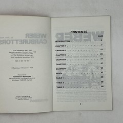 Vintage WEBER CARBURETTORS John Passini Paperback 1973 United Kingdom 2 Vols