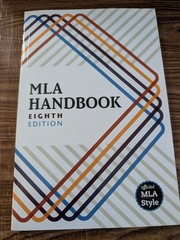 MLA Handbook 8th Edition ISBN 9781603292627