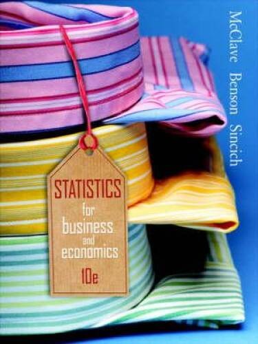 Statistics for Business Economics (10th Edition) – Hardcover – ACCEPTABLE