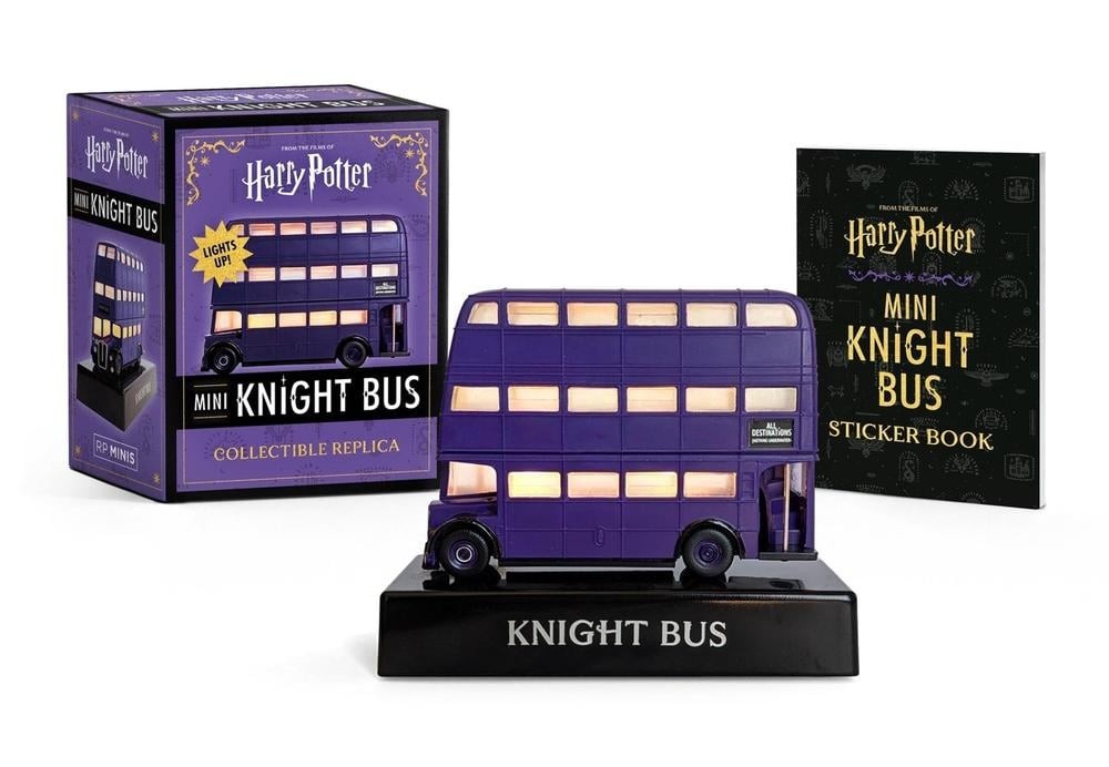 Harry Potter Mini Knight Bus Collectible Replica: Lights up! by Running Press