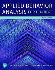 Applied Behavior Analysis for Teachers – 9780135607558