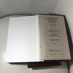 Government Contract Changes Third Edition Volume 1 +2 Law Book By Nash & Feldman
