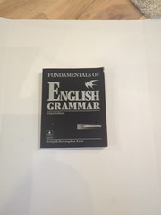 Fundamentals of English Grammar with Answer Key by Betty Schrampfer Azar (2002,