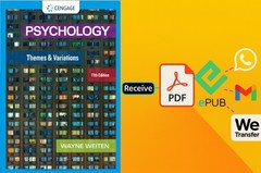 Psychology: Themes and Variations by Weiten Wayne pdf/usb