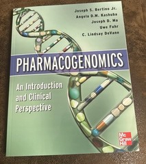 Pharmacogenomics: An Introduction & Clinical Perspective (2012) NEW 0071741690