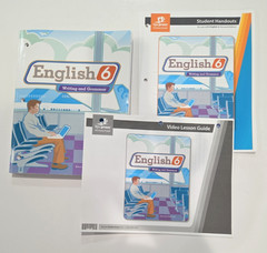 BJU Press ENGLISH 6 Writing & Grammar:Handouts, Vid & Workbook(writing 25 pages)