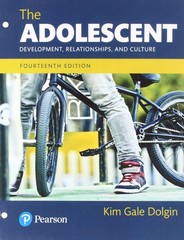 The Adolescent: Development, Relationships, and Culture — Books a la Carte