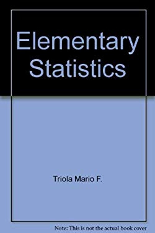Elementary Statistics Hardcover Mario F. Triola