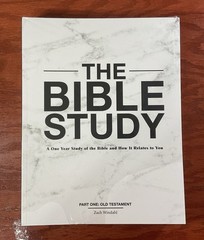 THE BIBLE STUDY Books Parts One & Two. New & Old Testament Zach Windahl