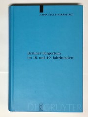Berliner Bürgertum 18. & 19. Jahrhundert German 2002 Hardcover Good Cond.