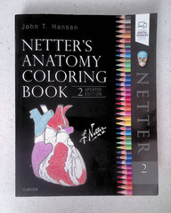 Netter’s Anatomy Coloring Book by – John T. Hansen, 2nd Ed, Large Paperback 2018