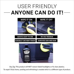 CAR GUYS Plastic Restorer, Bring Plastic, Rubber, and Vinyl Back to Life! |8 Oz