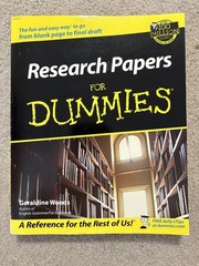 Research Papers for Dummies (Paperback) by Woods, Geraldine – LIKE NEW