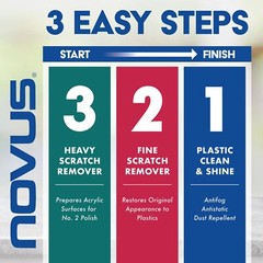 Plastic Clean & Shine Pack – Fine & Heavy Scratch Remover – 8oz Bottles