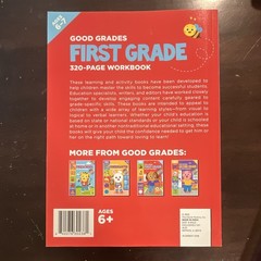 Good Grades First Grade Workbook 320 Pages Paperback 2023 Math Reading
