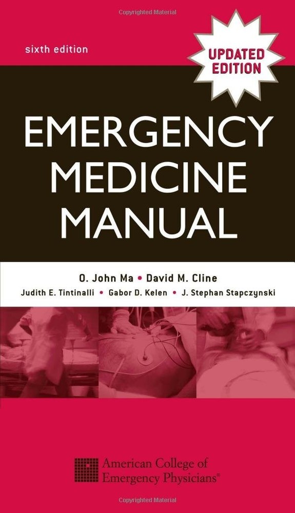 Emergency Medicine Manual – paperback Ma, O. John|Tintinalli, Judith|Kelen, …
