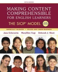 Making Content Comprehensible for English Learners: The SIOP Model ( – VERY GOOD