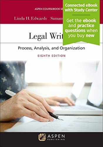 Legal Writing: Process, Analysis, and – Paperback, by Edwards Linda H.; – New s