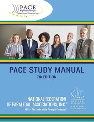PACE PARALEGAL ADVANCED COMPETENCY EXAM STUDY MANUAL – 7TH EDITION – LIKE NEW