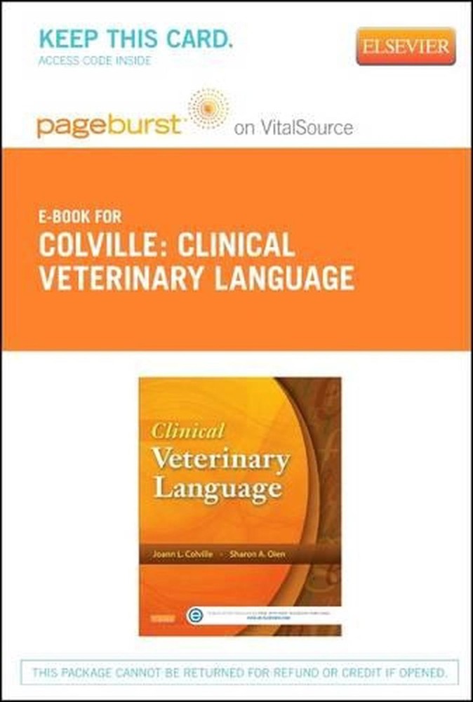 Clinical Veterinary Language – Pageburst E-Book on Vitalsource (Retail Access Ca