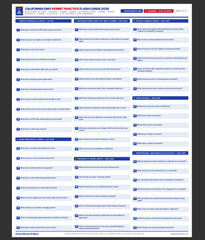 California DMV Permit Practice Test Flash Cards 2026 Cheat Sheet Laminated Print