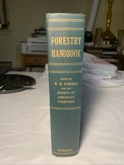 Forestry Handbook By Reginald D. Forbes,1955 1st Edition