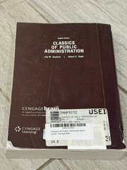🍏 Classics of Public Administration – Eighth Edition – Shafritz And Hyde