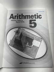 Arithmetic 5 Teacher Quiz Test Key A Beka Book Math Homeschool Softcover