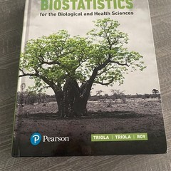Biostatistics for the Biological and Health Sciences by Mario Triola, Marc…