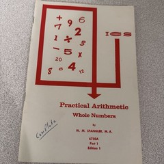 Vintage ICS Practical Arithmetic WM Spangler 5 Book Set Softcover Math Textbook