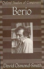 Berio (Oxford Studies of – Paperback, by Osmond-Smith David – Very Good