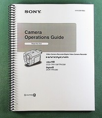 Sony CCD-TRV338 Instruction Manual: 112 Pages Coil Bound & Protective Covers!