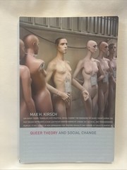Queer Theory and Social Change by Max H. Kirsch (2001, Uk-B Format Paperback)