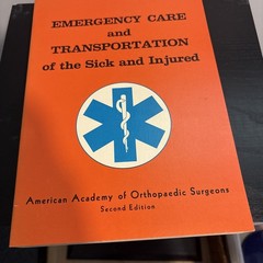 Emergency Care and Transportation of the Sick and Injured by Not Available