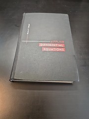 Applied Differential Equations Murray R. Spiegel Math Textbook 1961