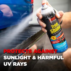 Trim Shine Black Plastic Restorer Vinyl Protectant 12 oz Pack of 12 91034-12PK