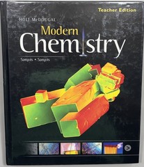 Modern Chemistry Sarquis Textbook Teacher Ed 2012 Hardcover Illustrated
