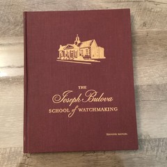 THE JOSEPH BULOVA SCHOOL OF WATCHMAKING Training Manual 1968- 9th Edition HC -VG