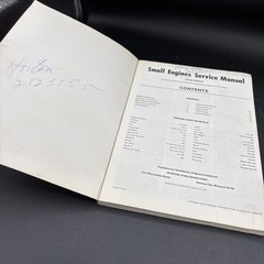 1973 Small Engines Service Manual 10th Edition Reference Repair Maintenance