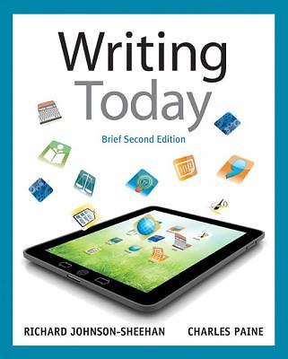 Writing Today, Brief Edition; 2nd E- 0205230407, Johnson-Sheehan, paperback, new