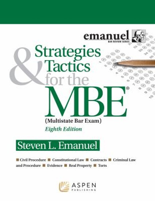 Strategies and Tactics® for the Mbe® : Multistate Bar Exam Paperb