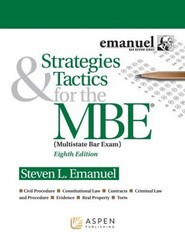 Strategies and Tactics® for the Mbe® : Multistate Bar Exam Paperb