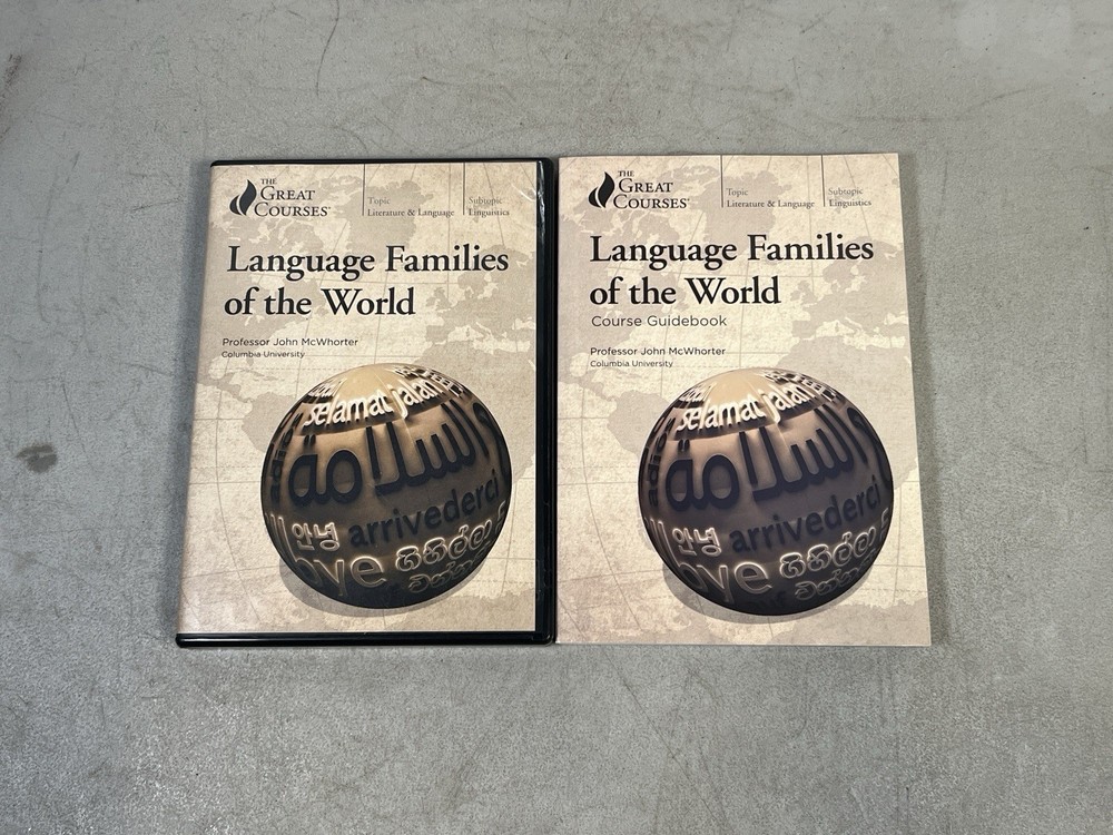 Language Families of the World by John McWhorter (2018, 6 DVD And Guidebook)