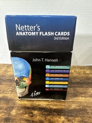 Netter’s Anatomy Flash Cards: with Online – Cards, by John T. Hansen – Good