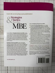 Strategies & Tactics for the MBE (Bar Review) 7th Edition by Steven Emanuel 2020