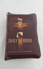 Vtge. 1955 Holy Bible Holy Trinity Edition Of Catholic Bible Archbishop Book