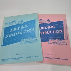 Building Construction Books Lot Of 19 Commercial Trades Institute 1969-1973