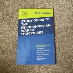 Study Guide to The Peloponnesian War by Thucydides (Paperback) Bright Notes