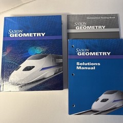 Saxon Geometry (1st Ed) SET, Textbook, Solutions, & Test Book